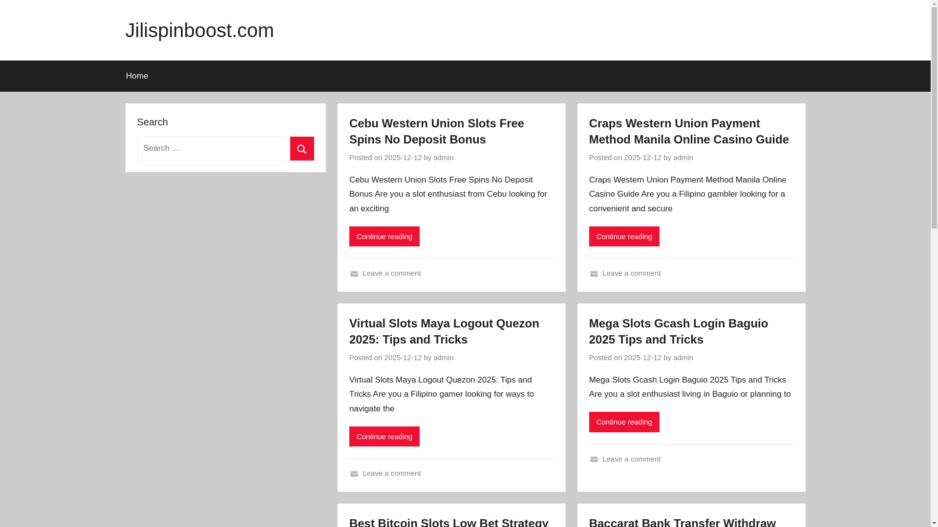 website screenshot of https://jilispinboost.com/