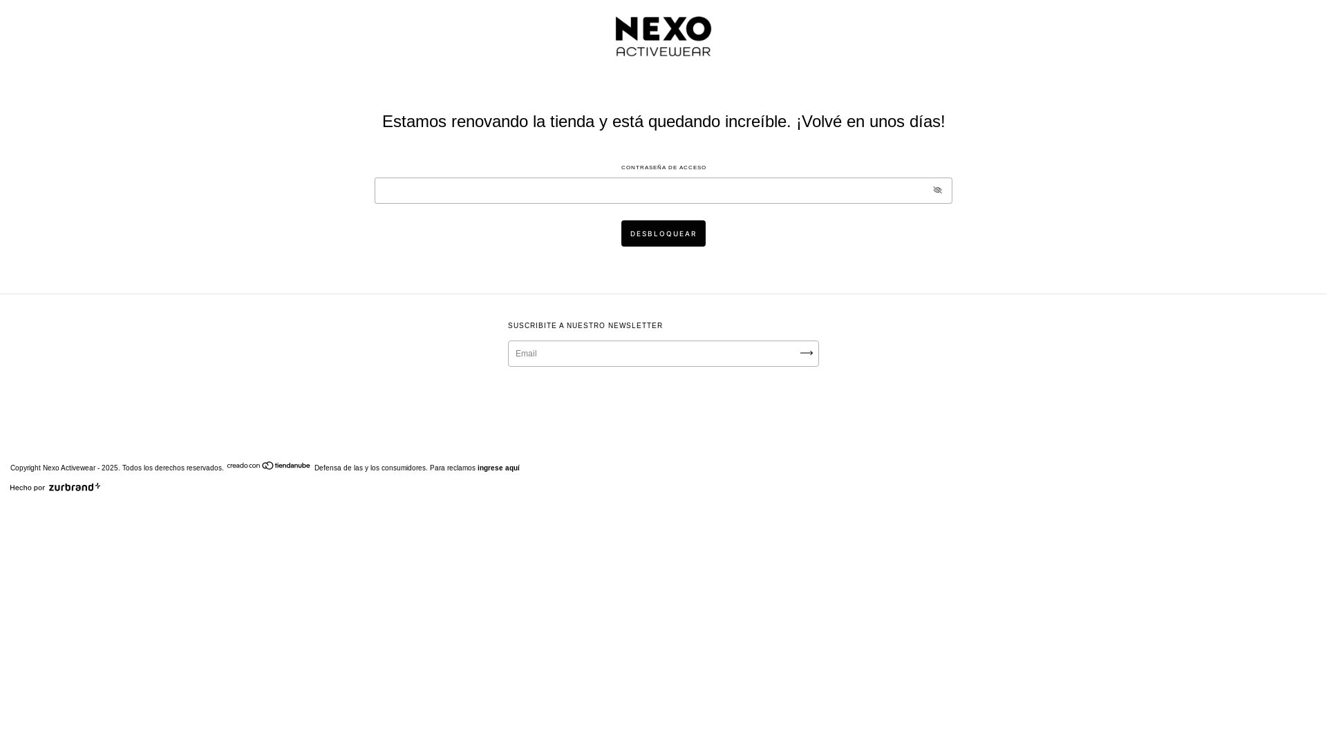 website screenshot of https://nexoactive.com.ar/