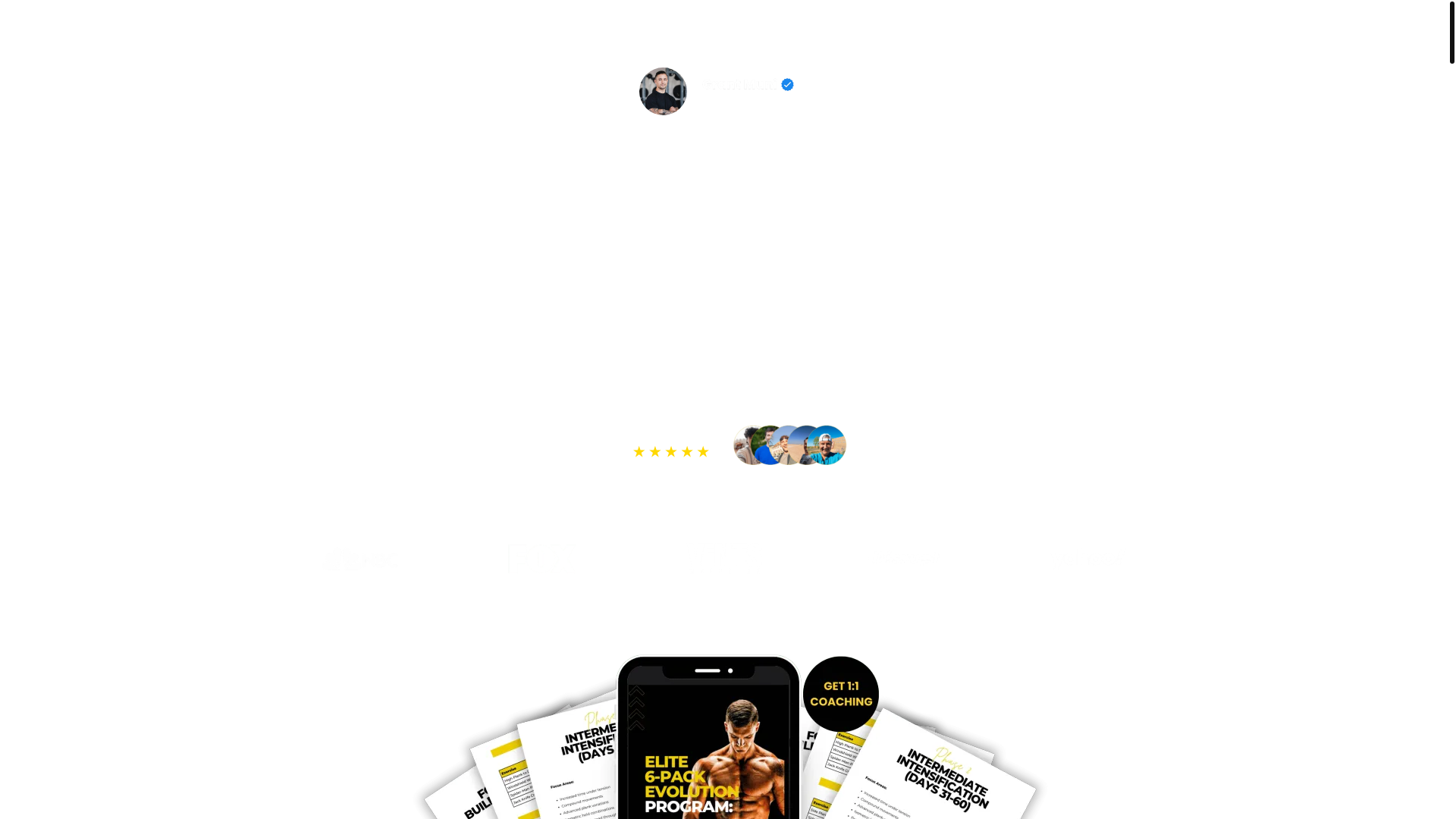 website screenshot of https://elite6-pack.com/
