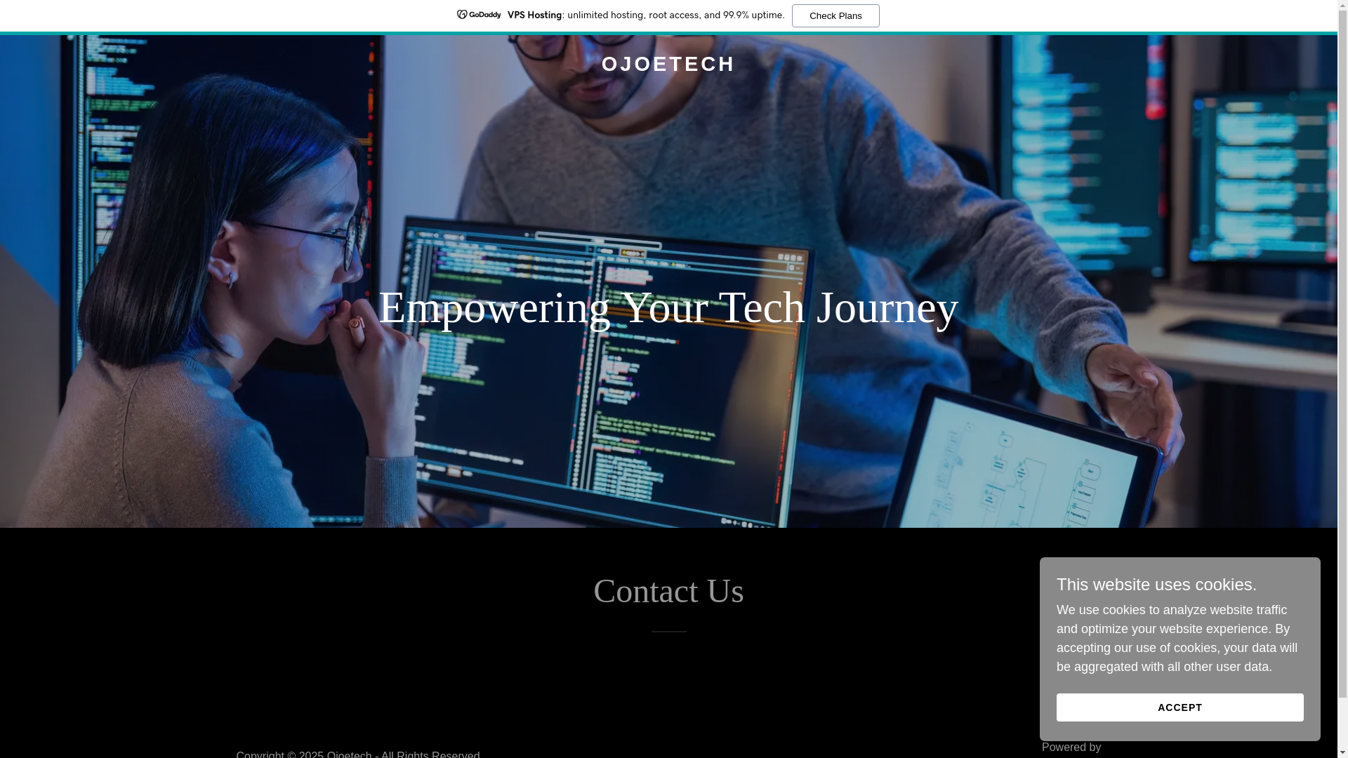 website screenshot of https://ojoetech.com/