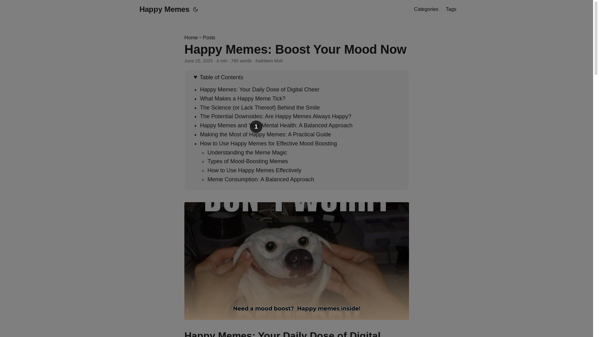 website screenshot of https://happy-memes.pages.dev/