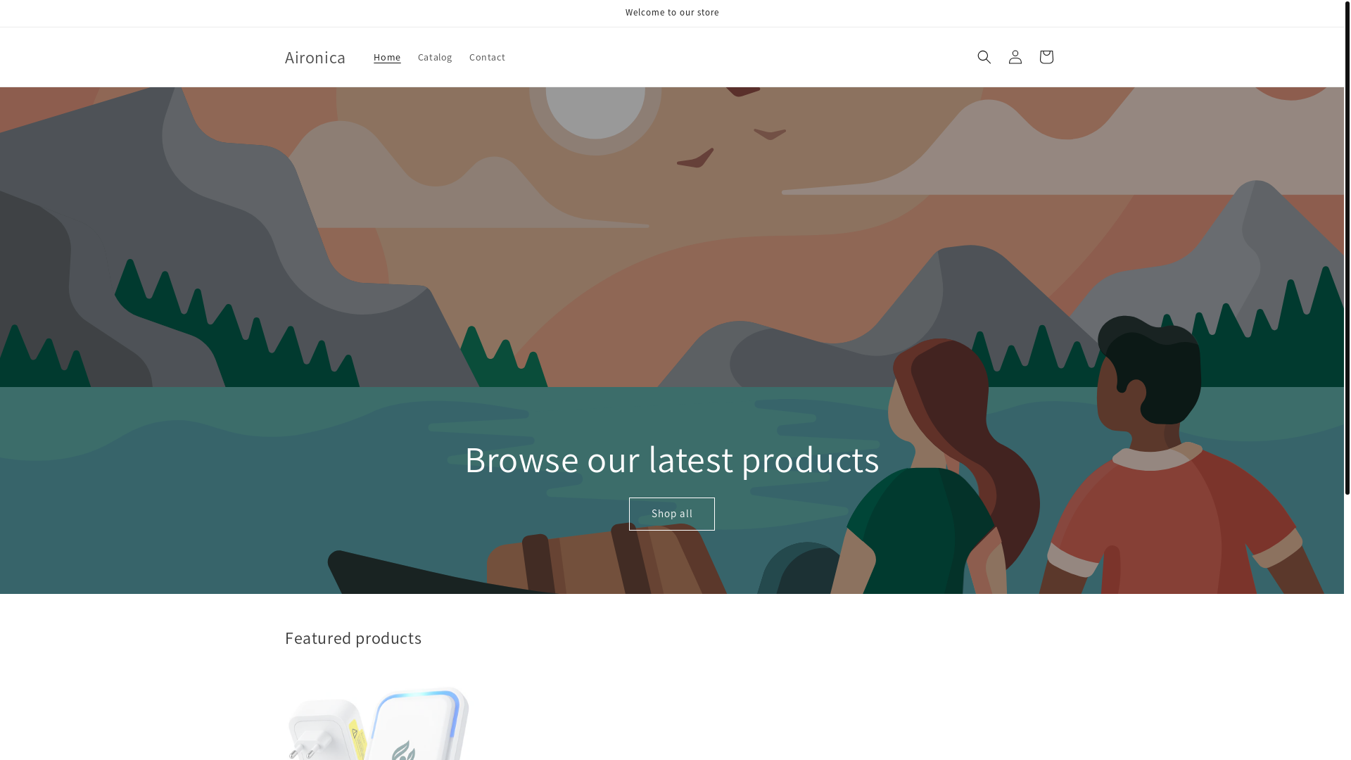 website screenshot of https://aironica.se/