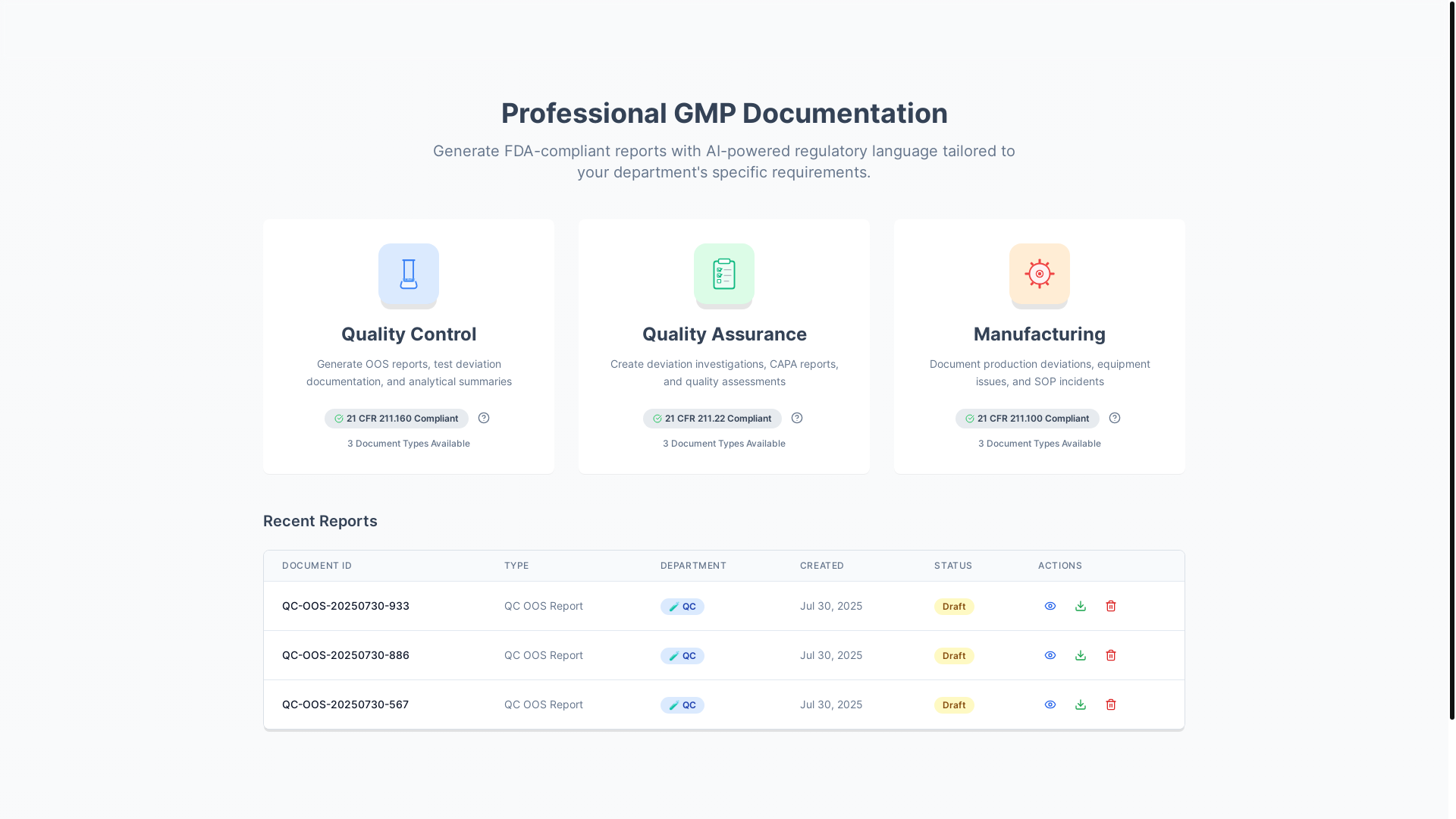 website screenshot of https://gmpwriter.com/
