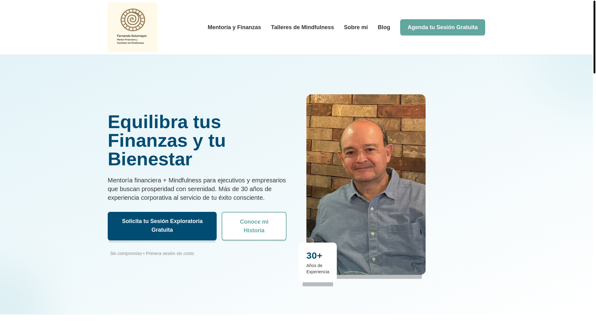 website screenshot of https://fernandosotomayormfm.com/