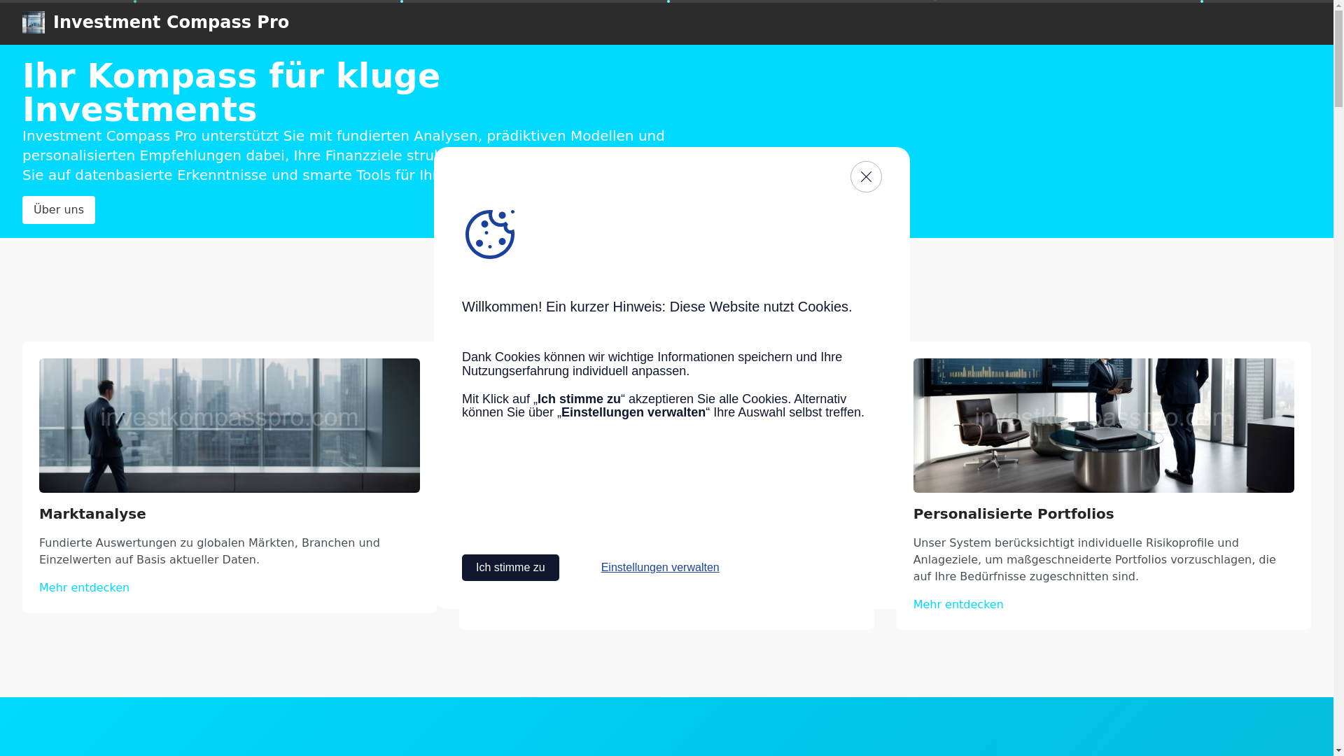 website screenshot of https://investkompasspro.com/