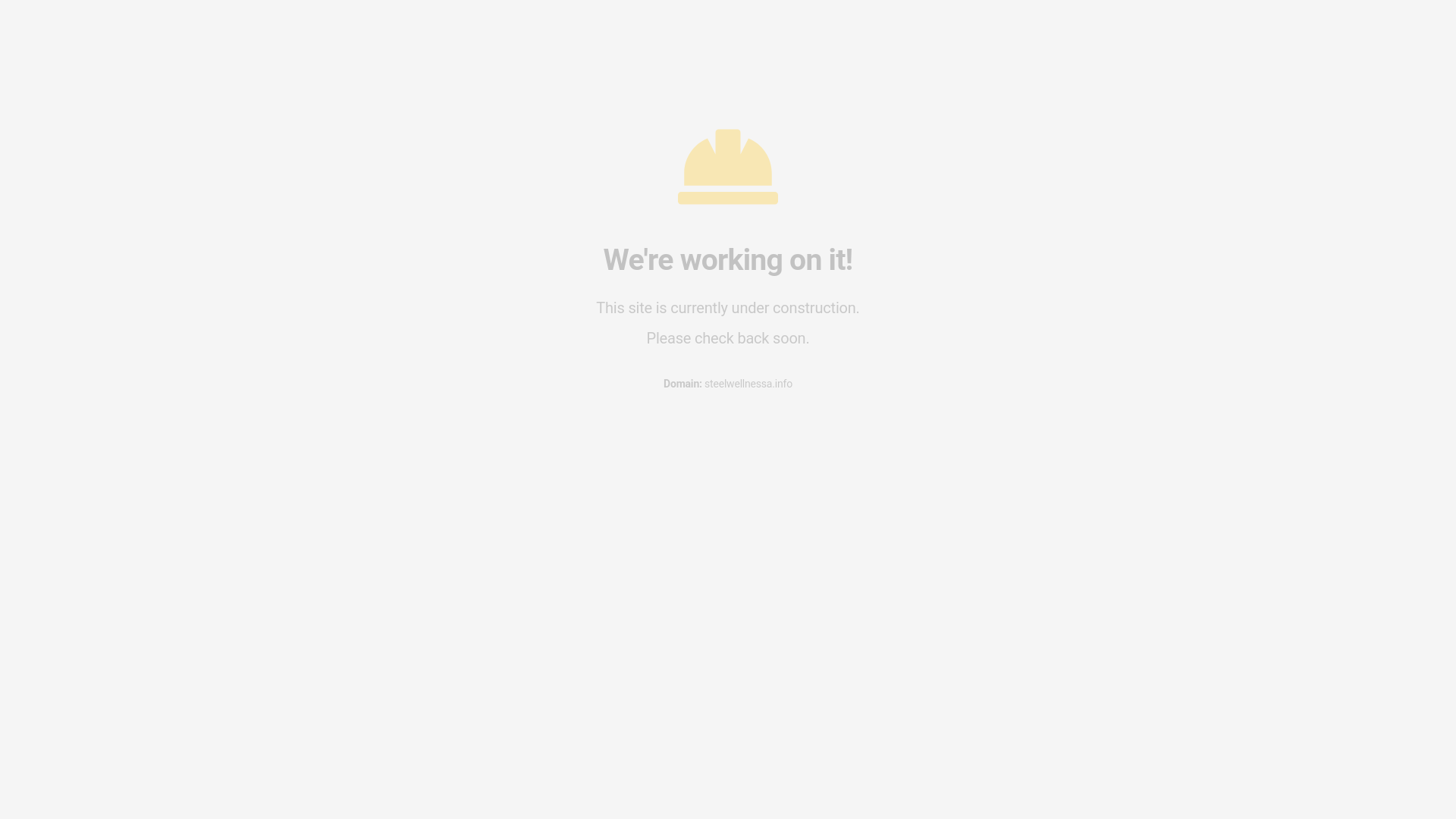 website screenshot of https://steelwellnessa.info/