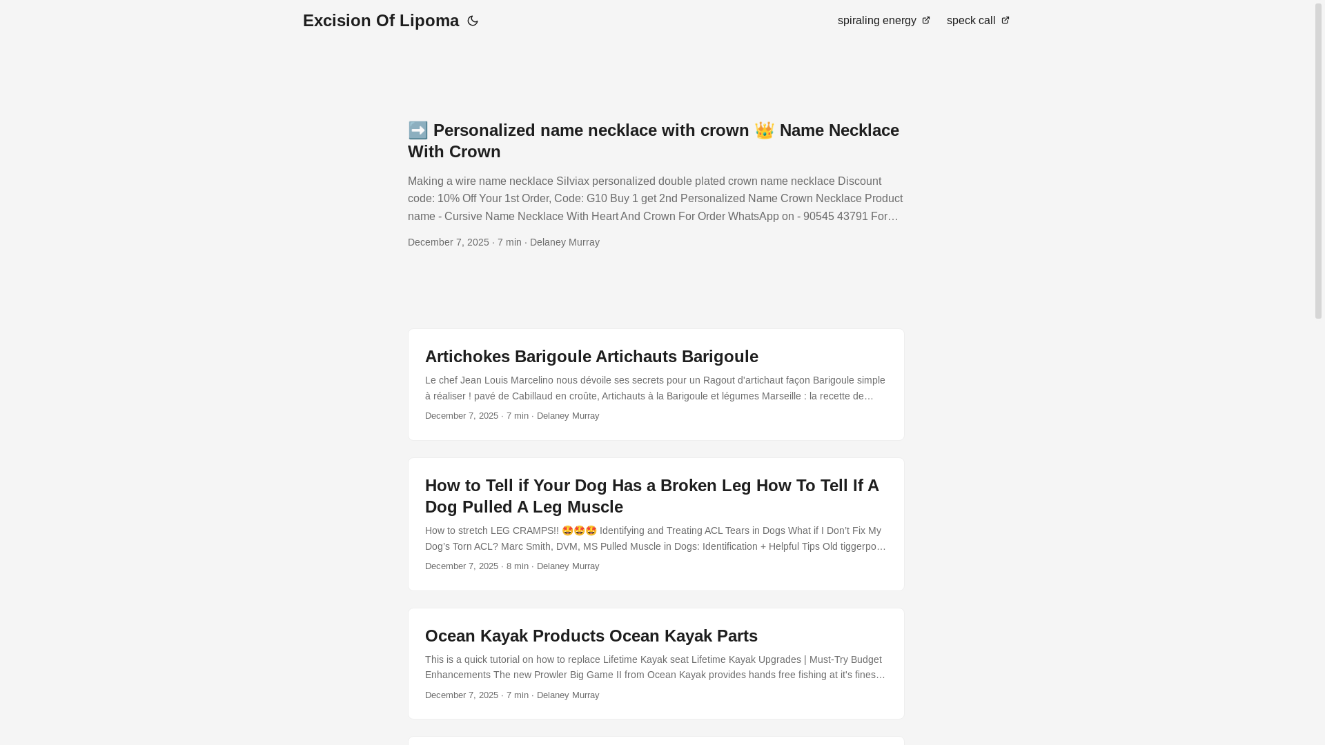 website screenshot of https://excisionoflipoma.pages.dev/