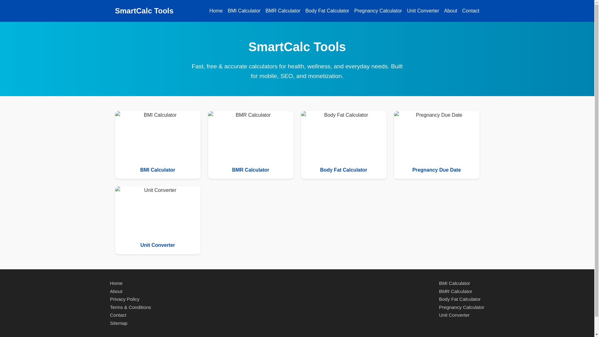 website screenshot of https://smartcalculator.xyz/