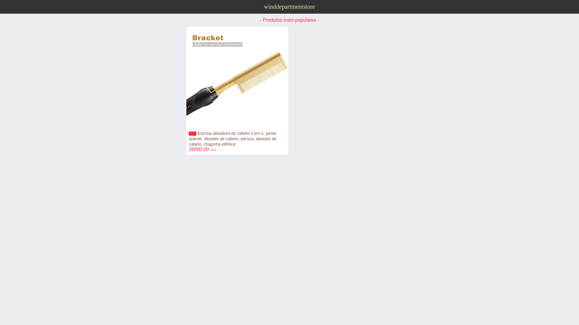 website screenshot of https://jifengdepartmentstore.com/