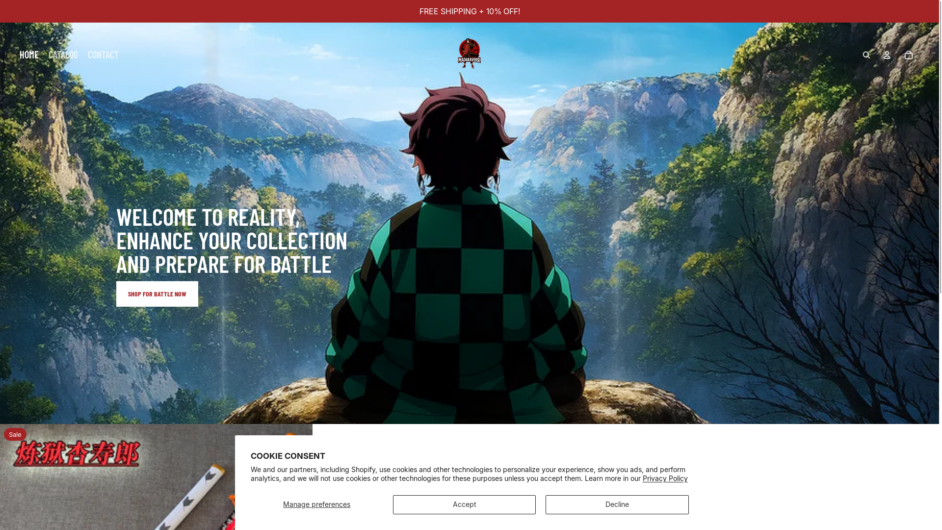 website screenshot of https://madaraverse.com/