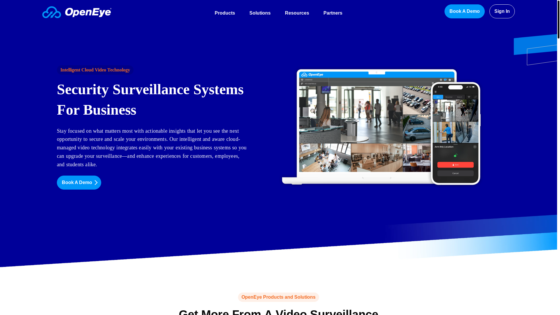 website screenshot of https://systems-openeye-security.com/