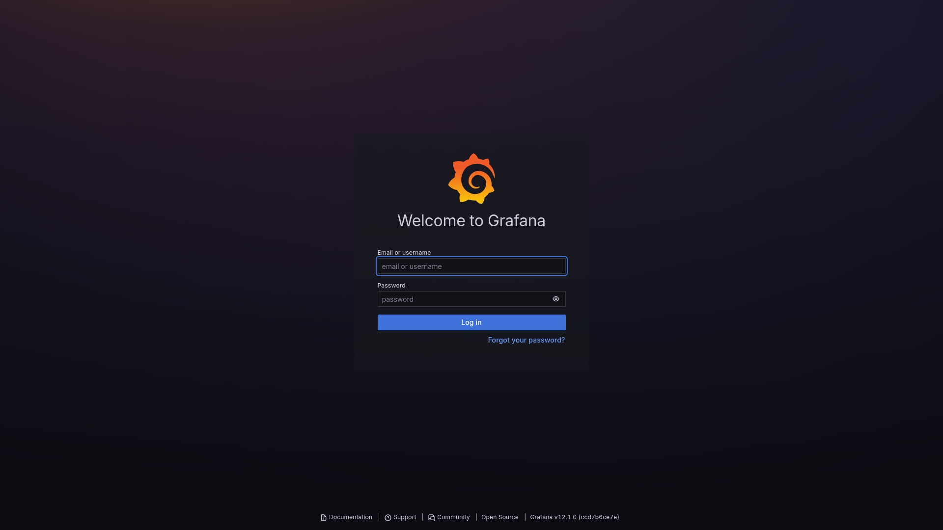 website screenshot of https://grafanaa.ovh/