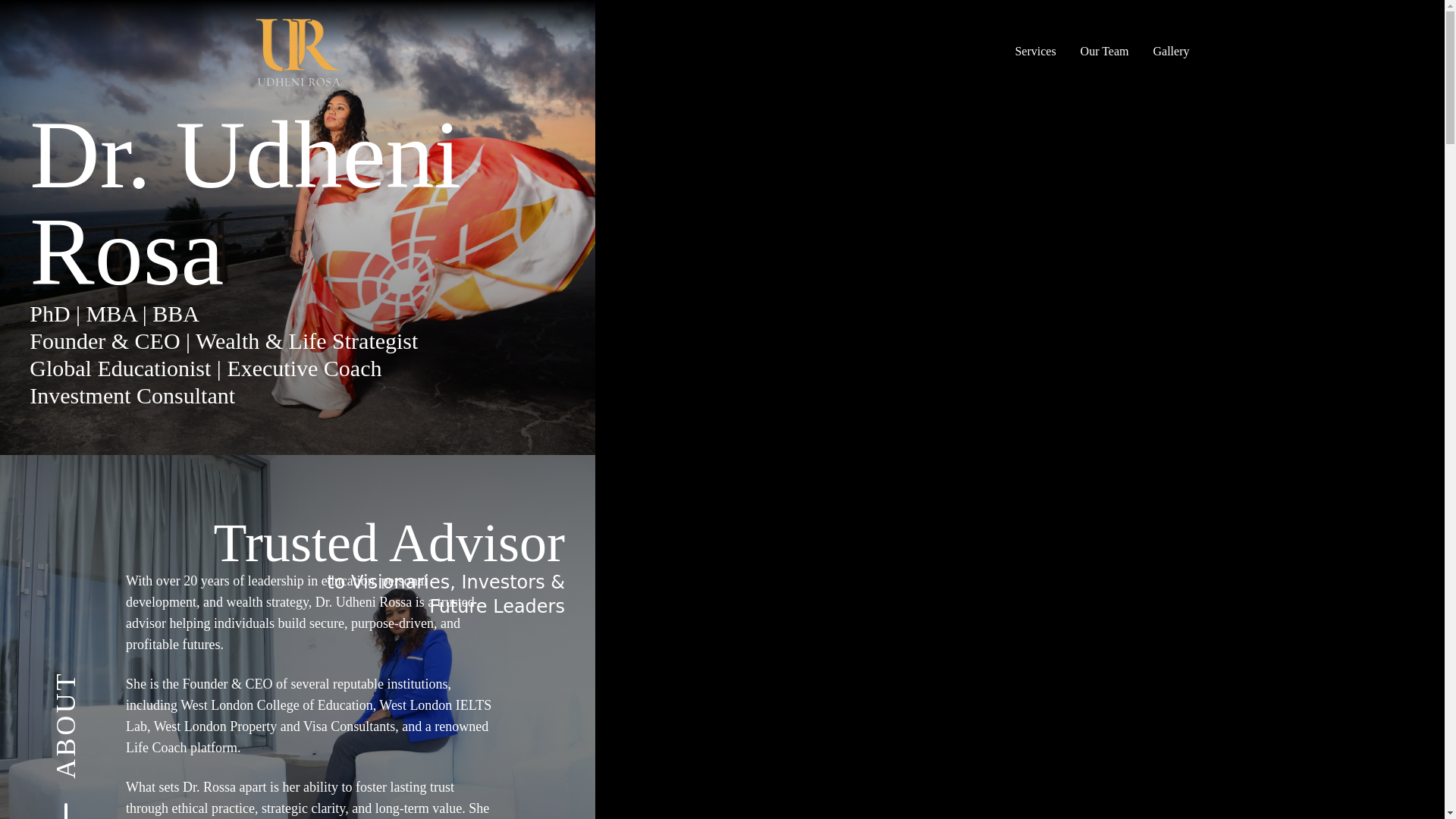 website screenshot of https://udhenirosa.com/