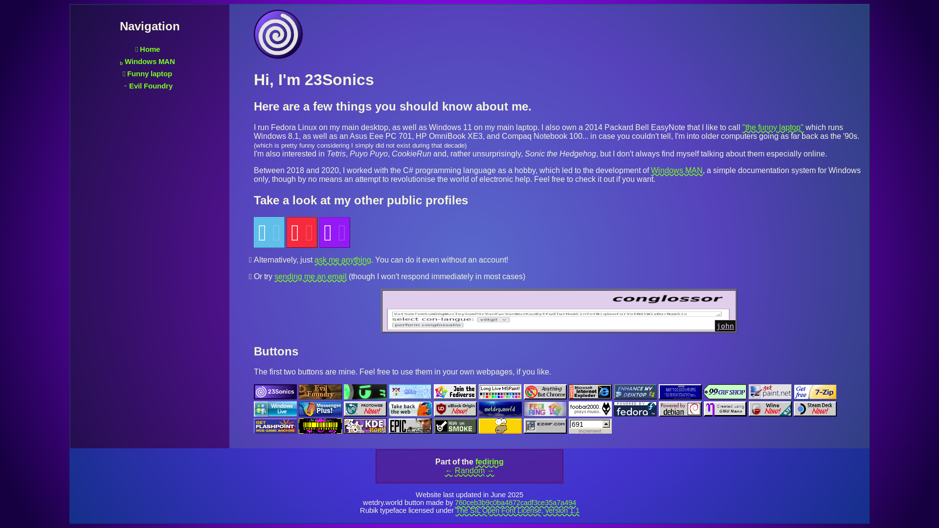 website screenshot of https://catwormdog.net/