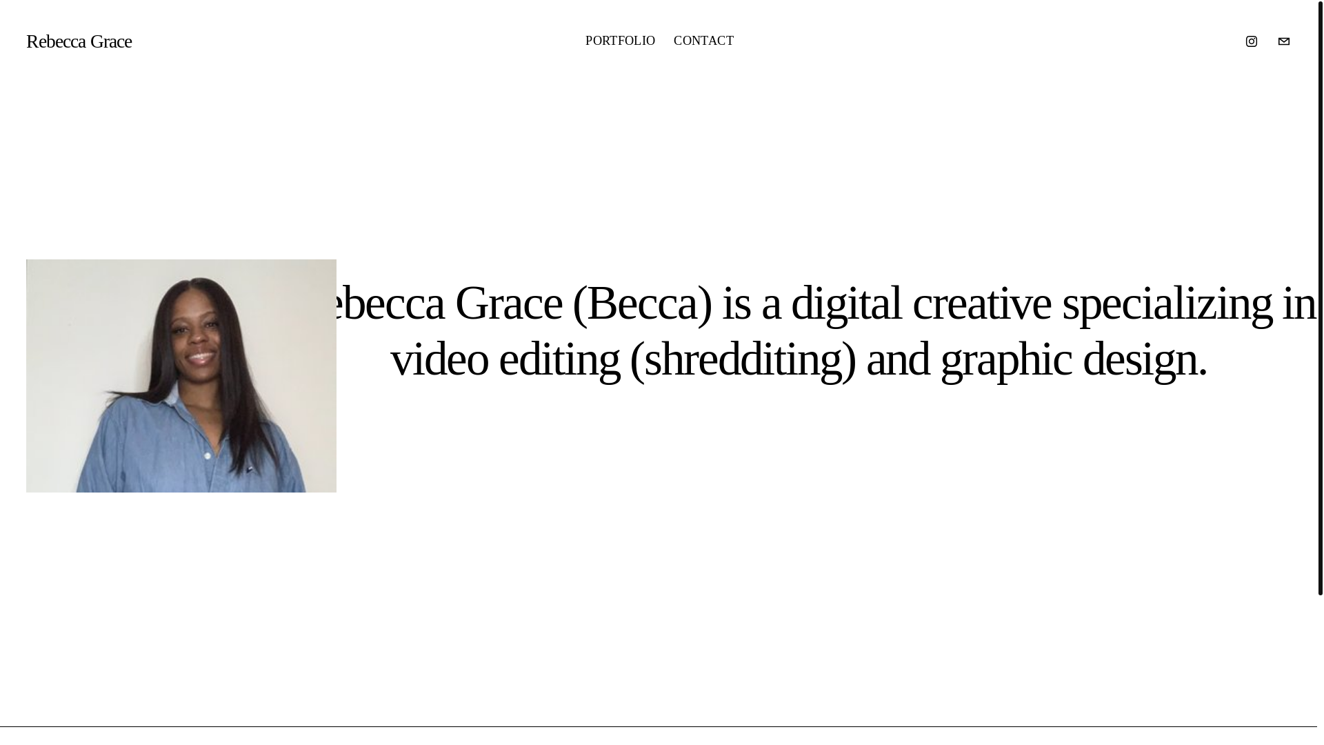 website screenshot of https://rebgracey.com/