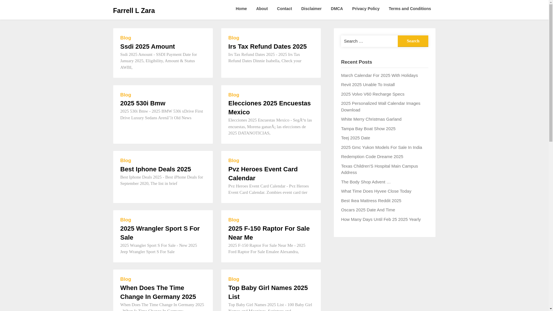 website screenshot of https://farrelllzara.pages.dev/
