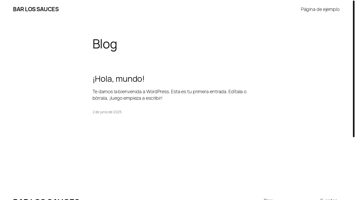 website screenshot of https://lossaucesbenavente.es/