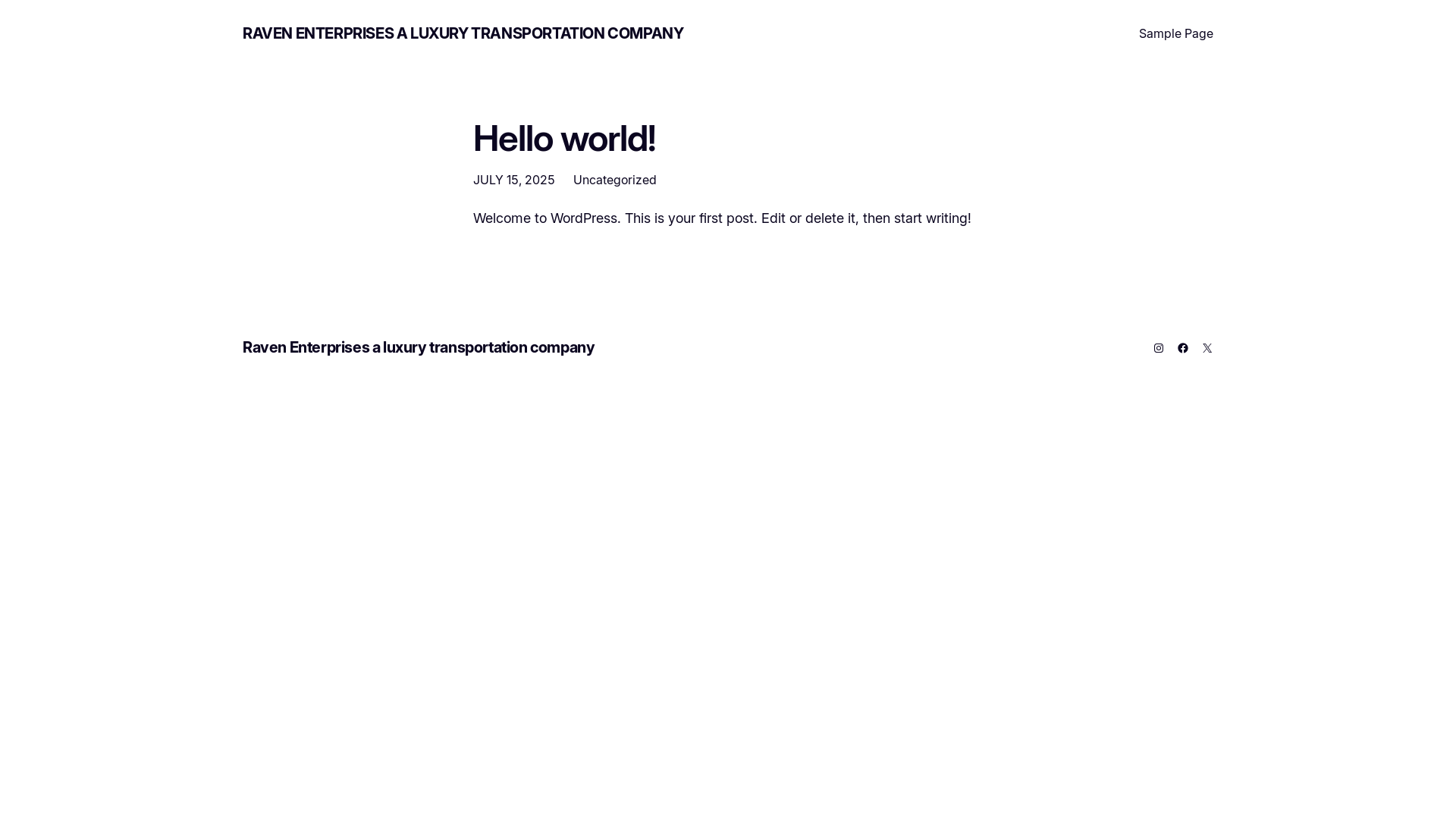 website screenshot of https://ravenenterprises.rs/