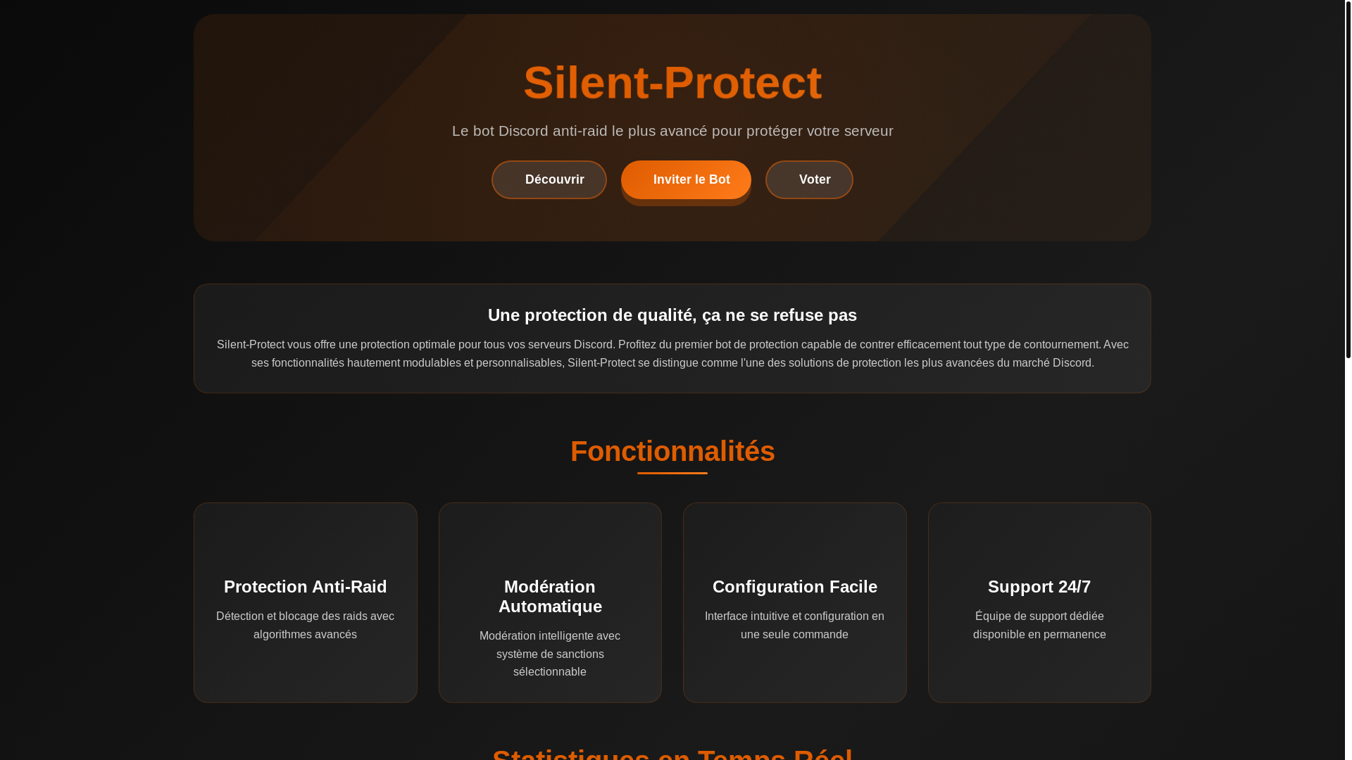 website screenshot of https://silent-protect.eu/