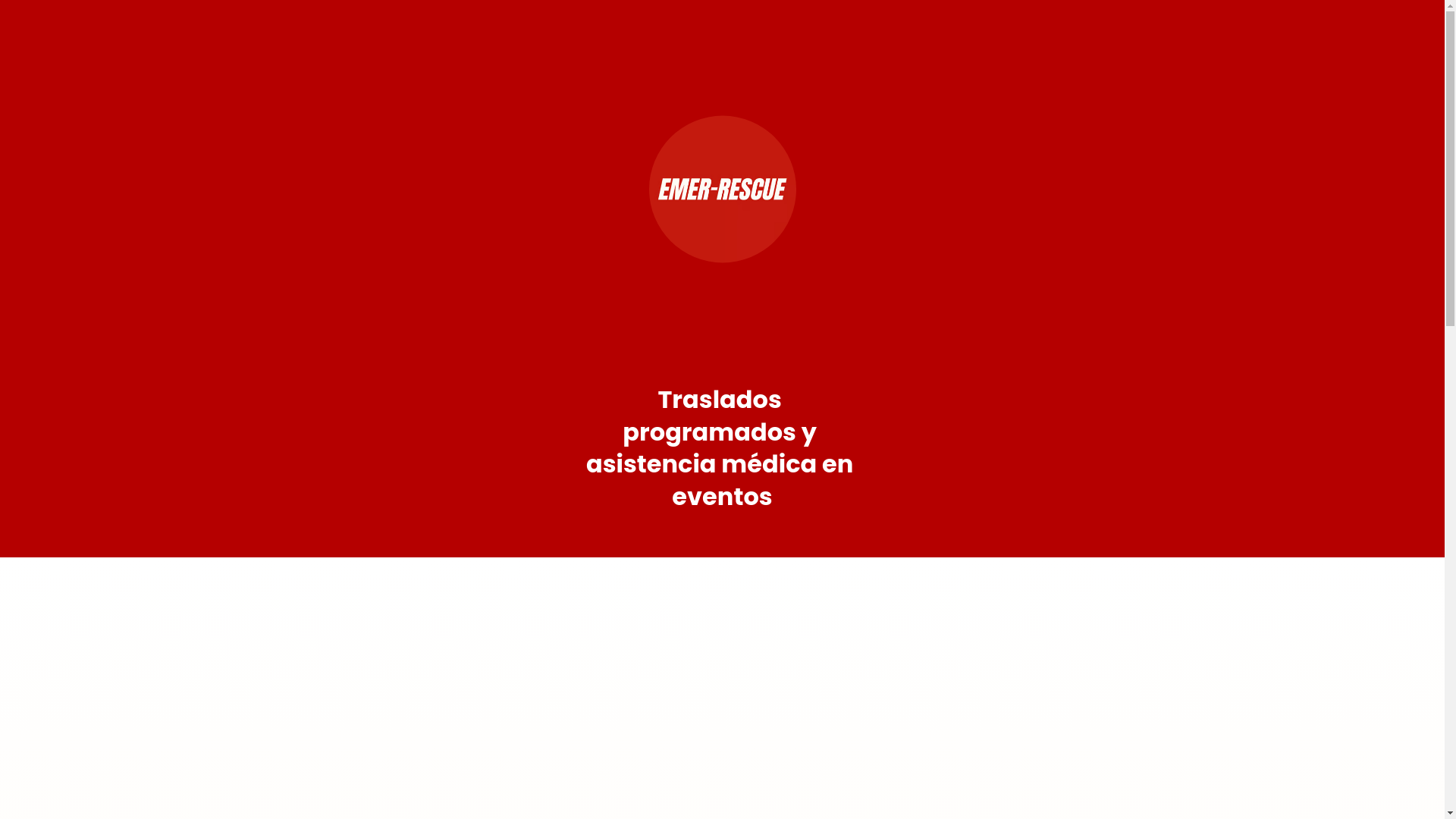 website screenshot of https://emerrescue.com.ar/