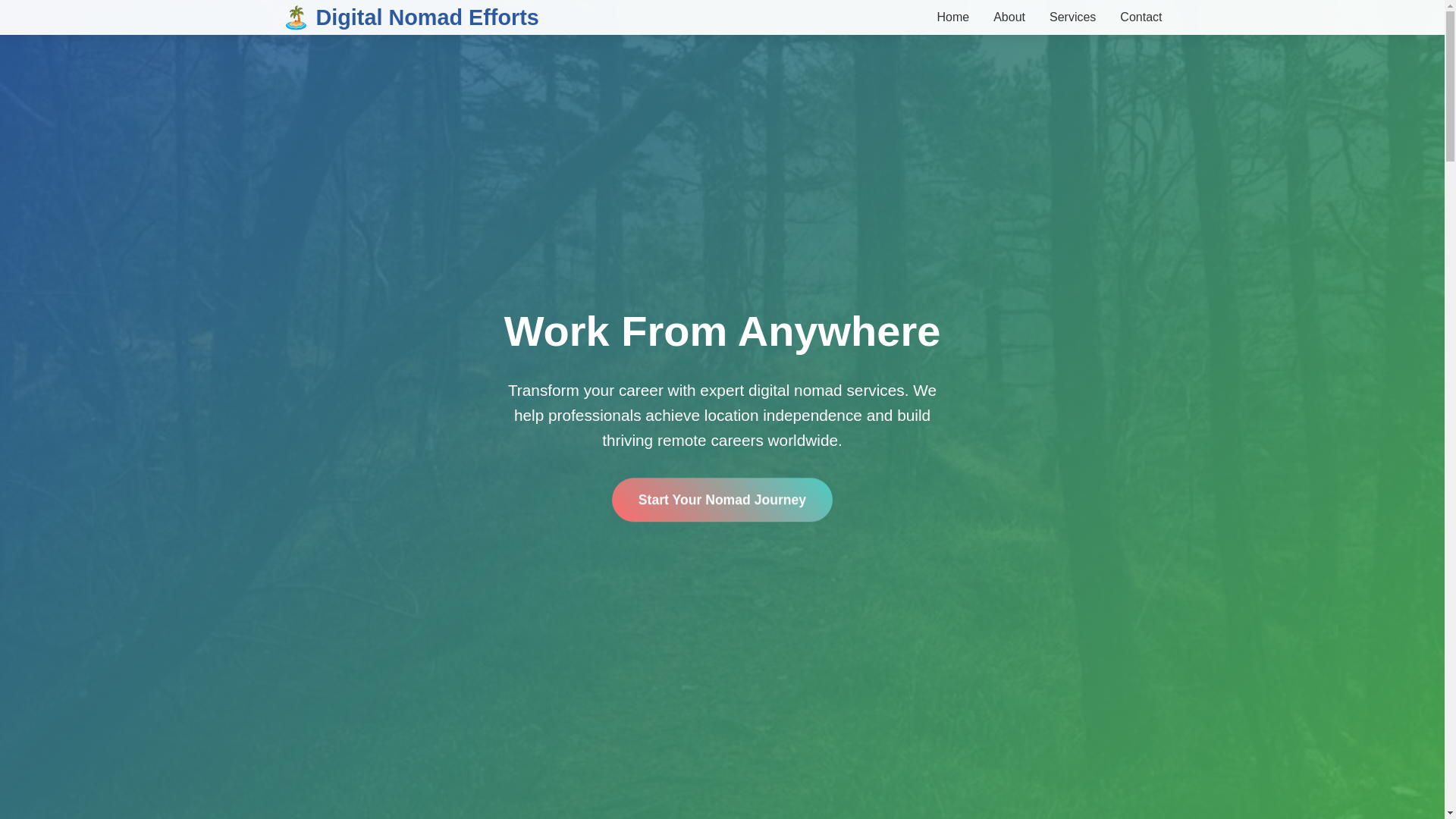 website screenshot of https://digitalnomadefforts.cyou/