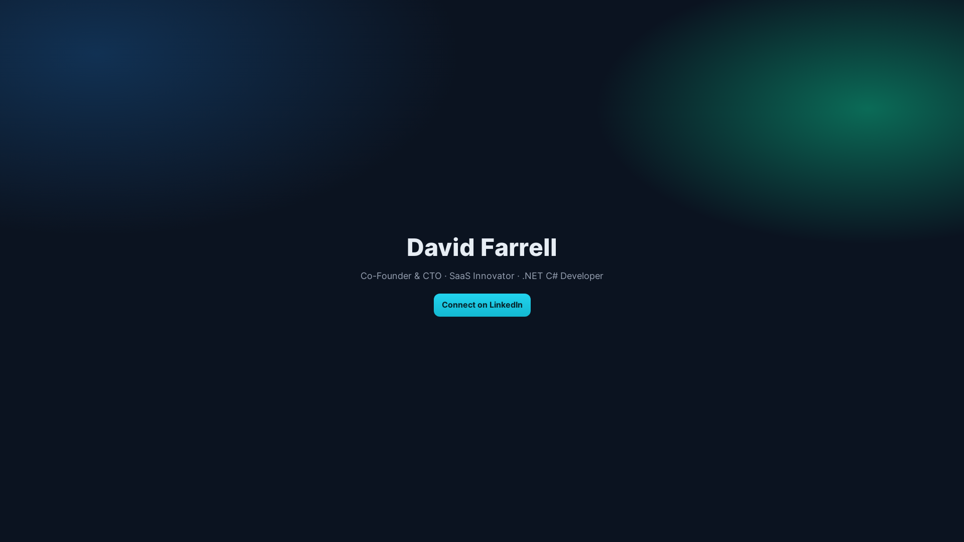 website screenshot of https://davidfarrell.co.za/