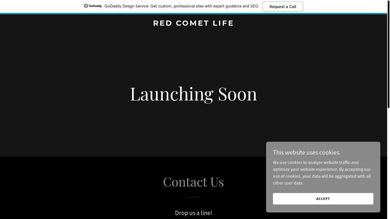 website screenshot of https://redcometlife.com/