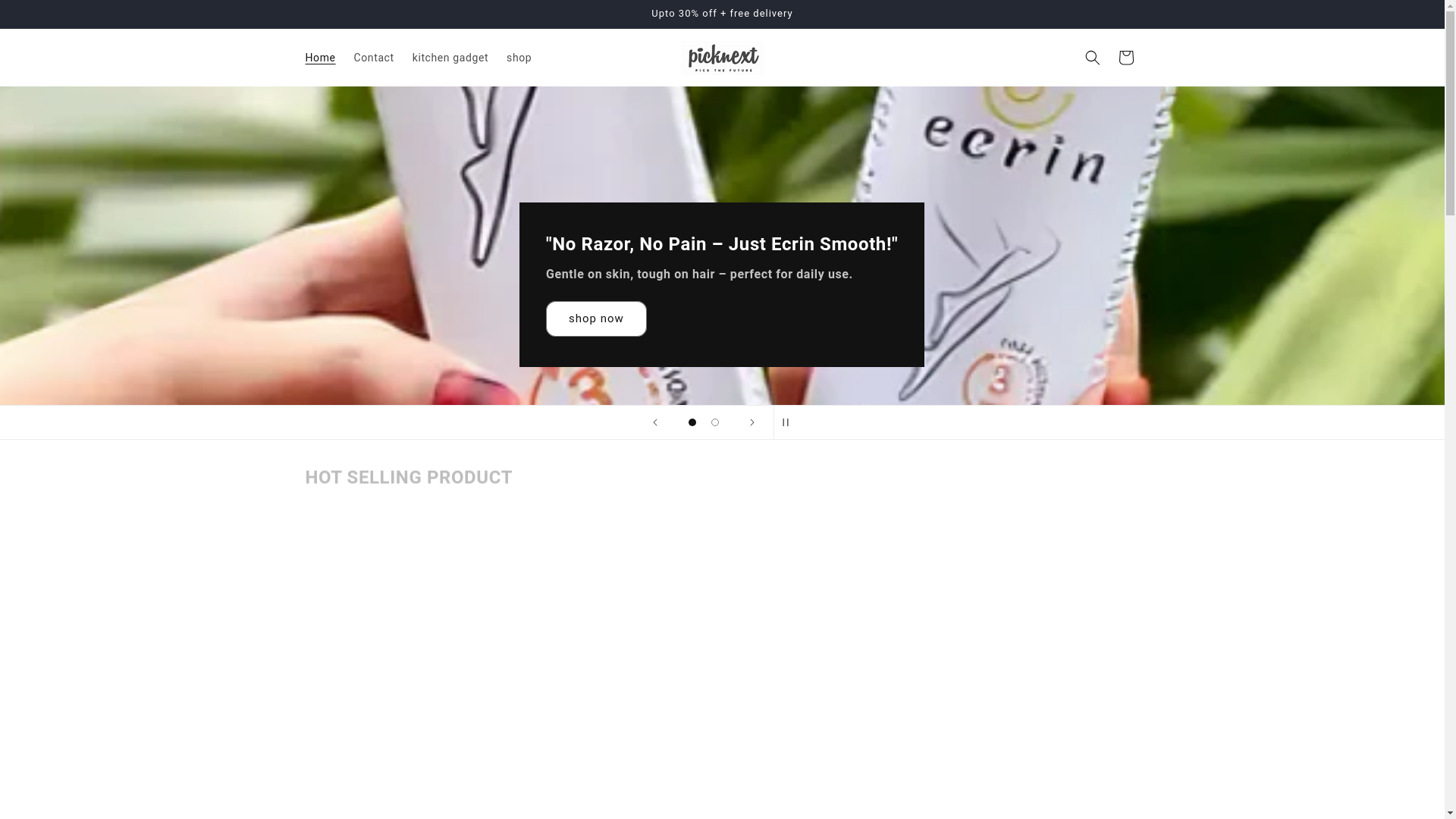 website screenshot of https://picknext.store/