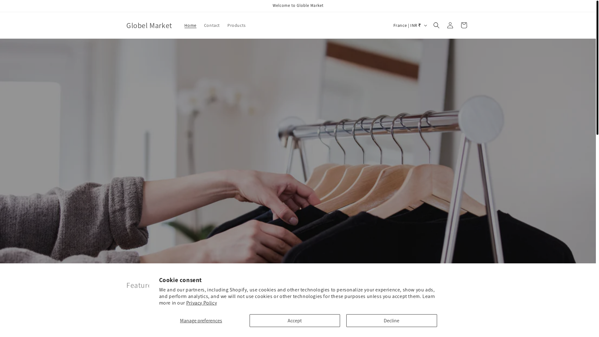 website screenshot of https://globlemarket.icu/