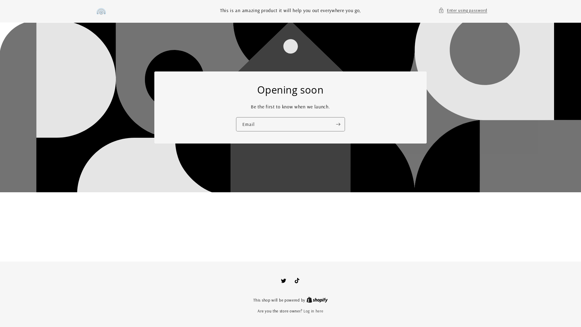 website screenshot of https://welcometomystore.shop/