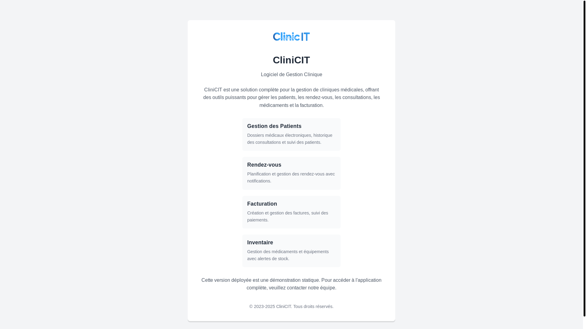 website screenshot of https://clinicit-ddk.pages.dev/