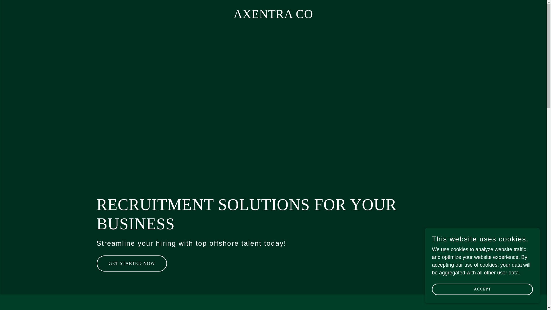 website screenshot of https://axentraco.com.au/
