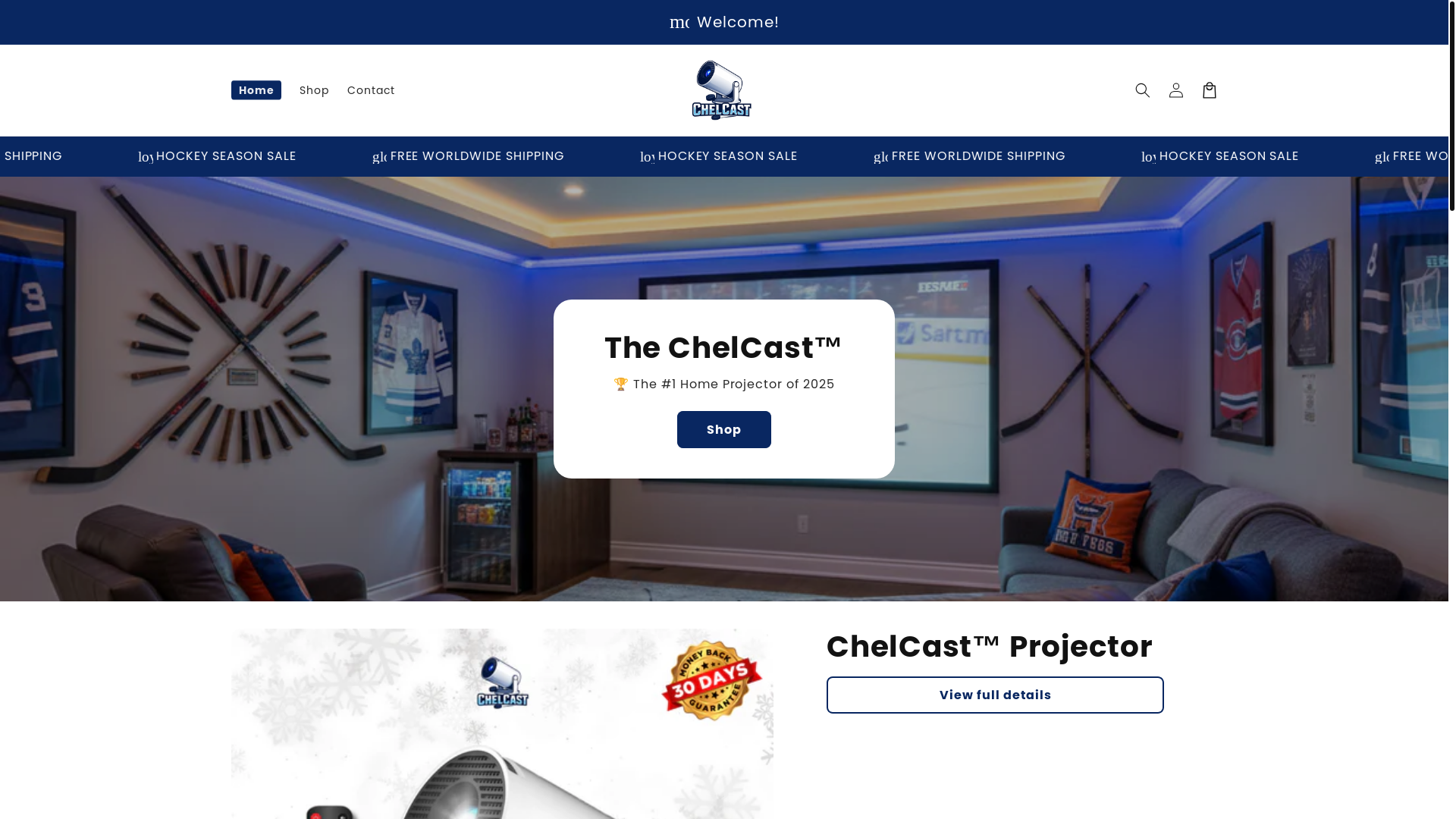 website screenshot of https://chelcast.com/