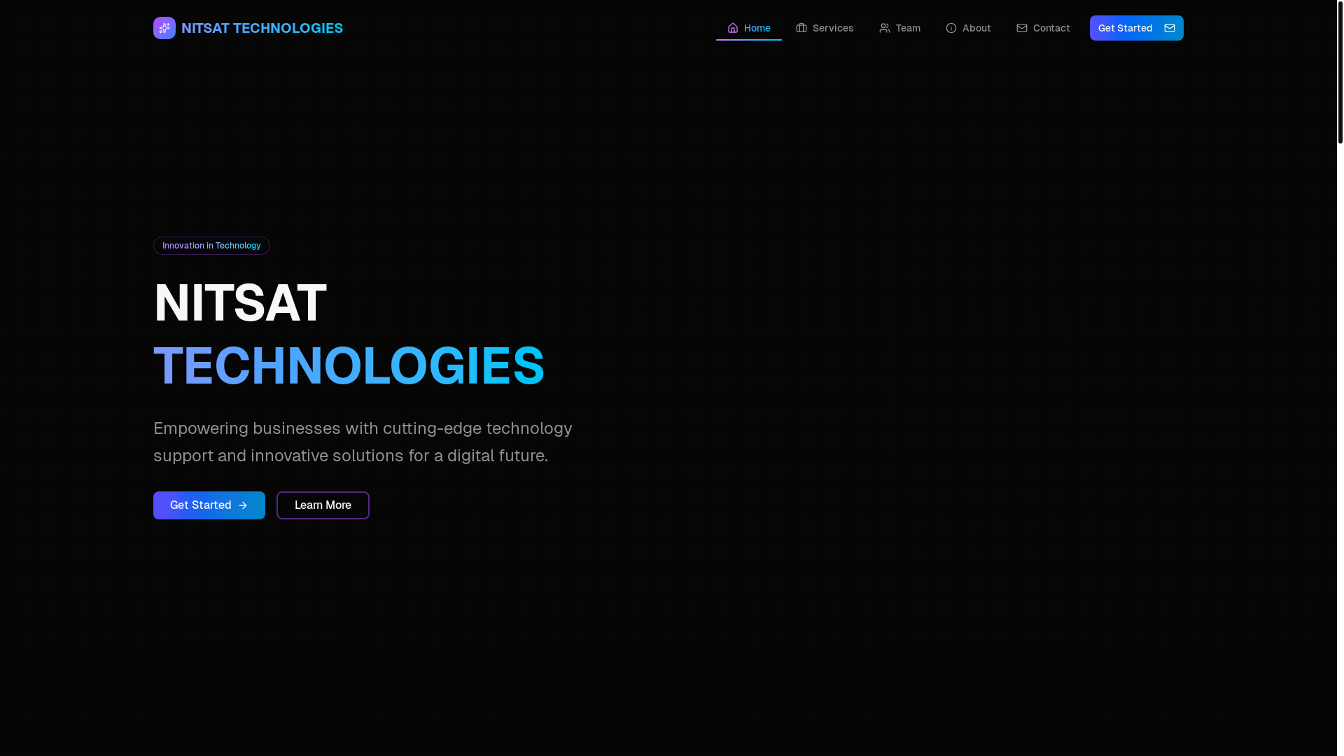 website screenshot of https://nitsattech.com/