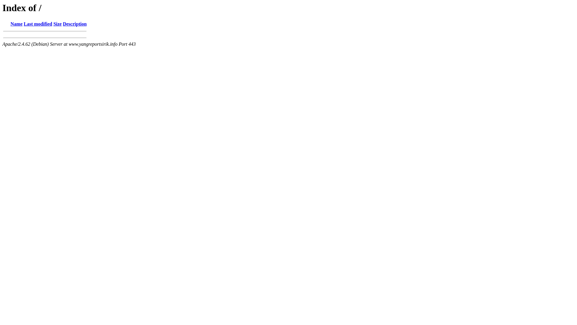 website screenshot of https://yangreportsirik.info/