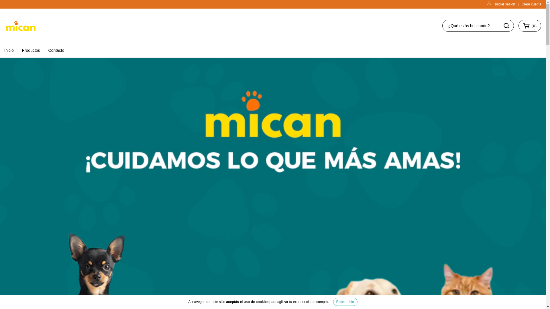website screenshot of https://micanoficial.com/