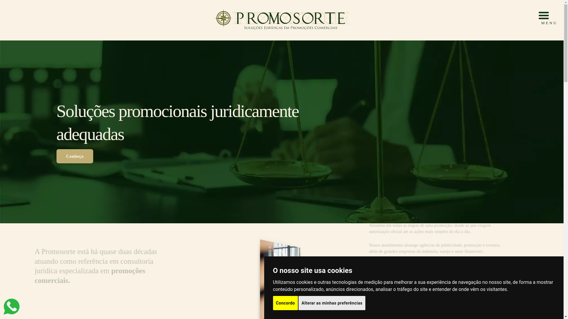 website screenshot of https://promosorte.pages.dev/