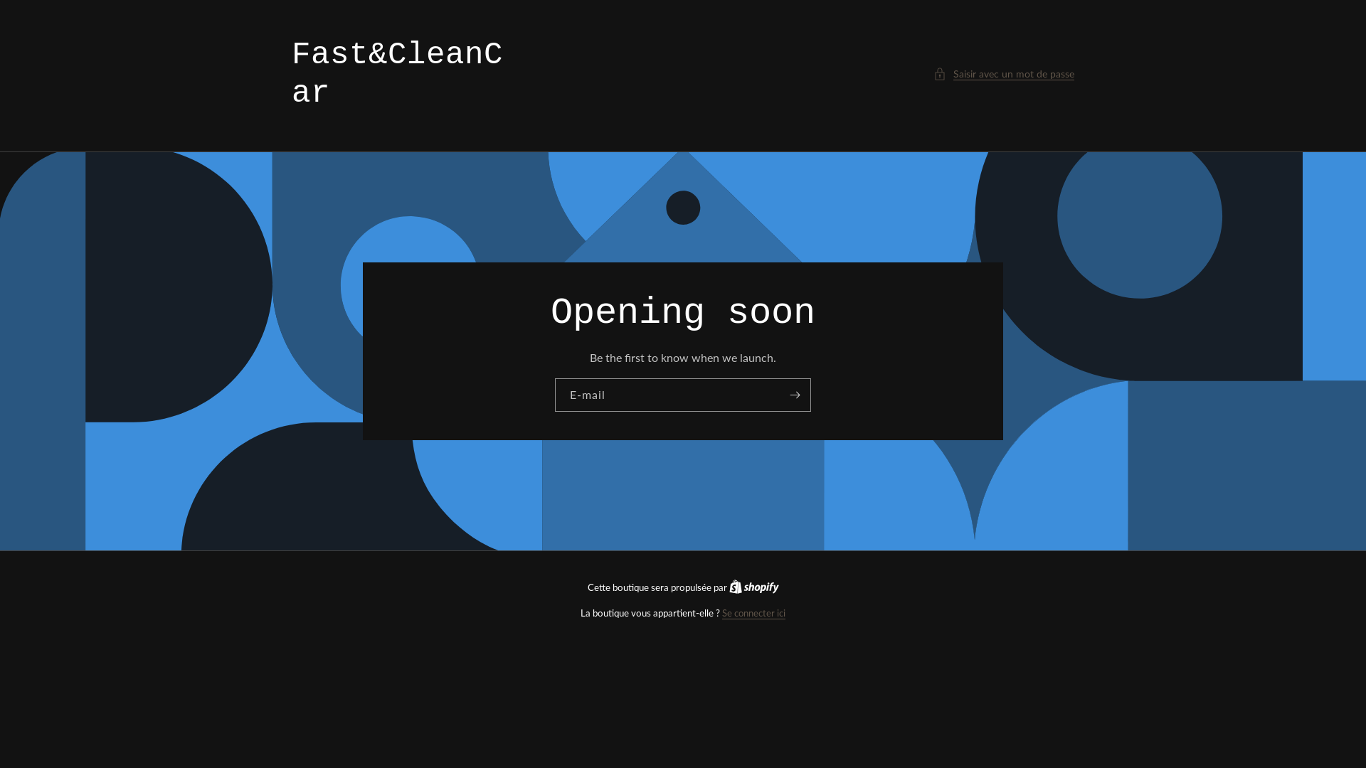 website screenshot of https://fastcleancar.shop/