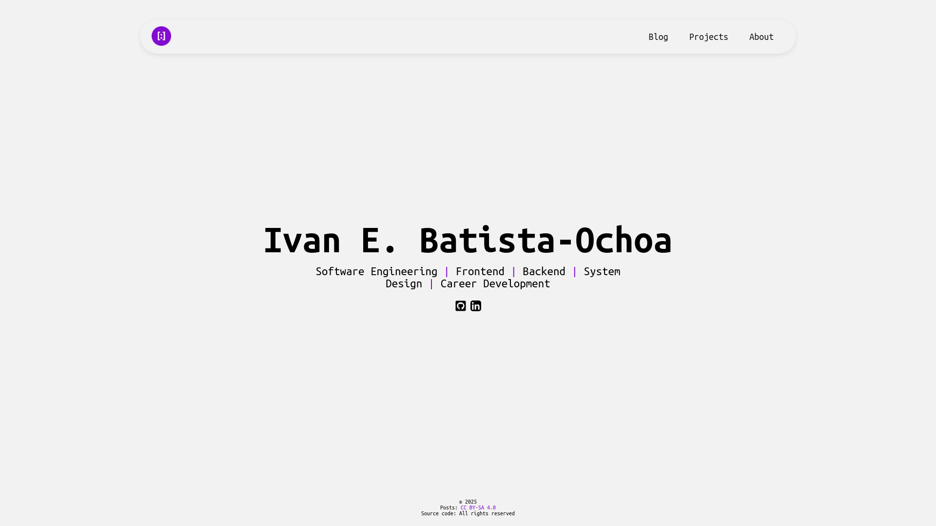 website screenshot of https://ivanbatistao.com/