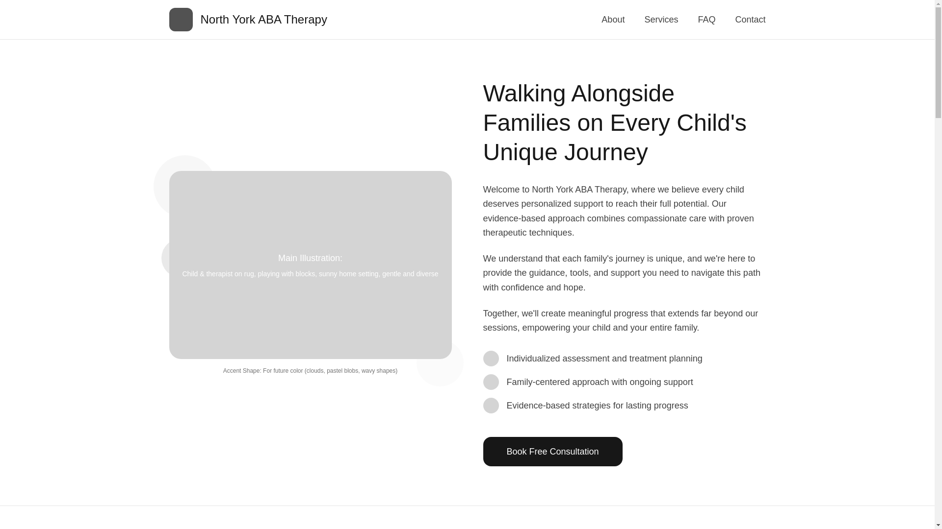 website screenshot of https://northyorkabatherapy.com/