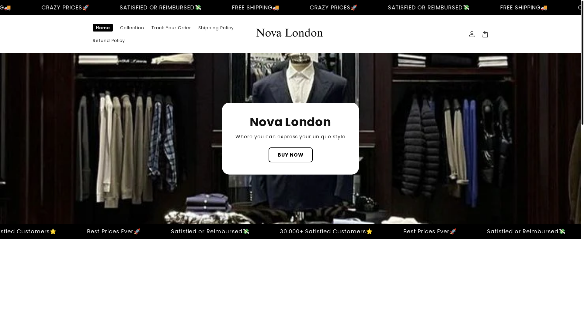 website screenshot of https://novalondon.online/