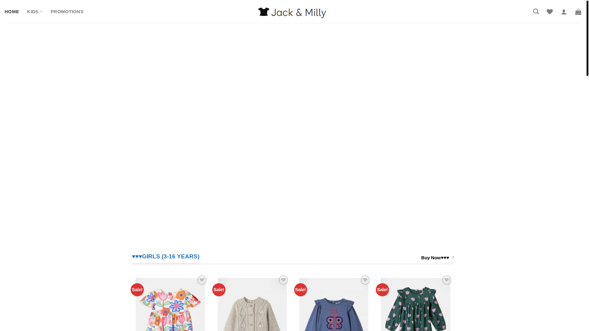website screenshot of https://www.jmkidshop.com/