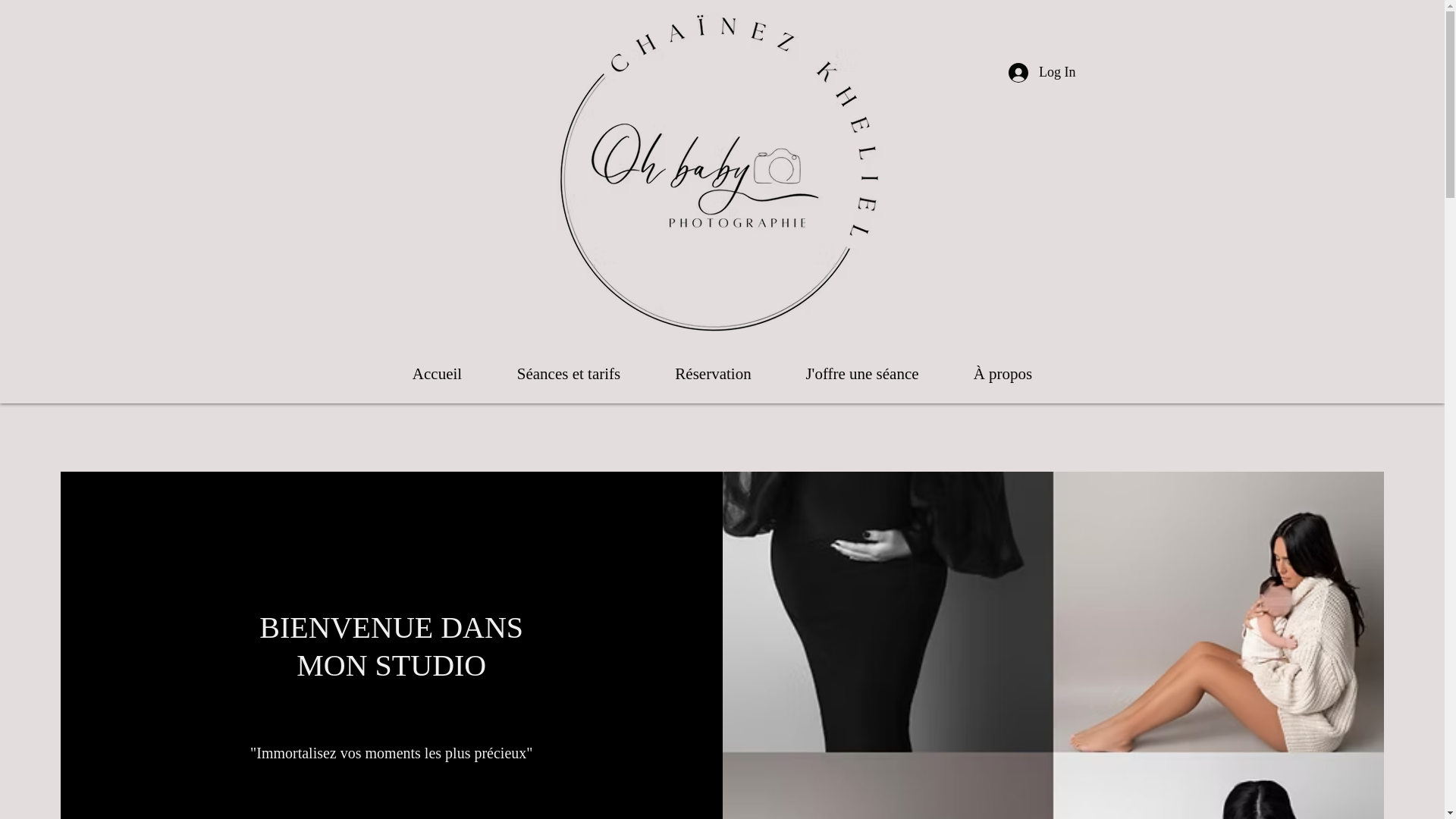 website screenshot of https://chainezkphotographie.fr/