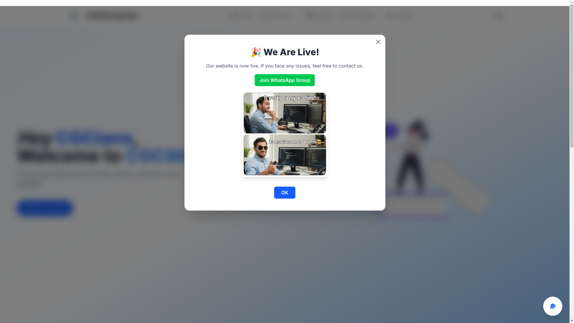 website screenshot of https://cgcstudyhub.in/