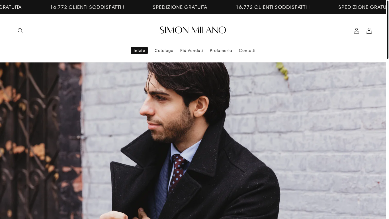 website screenshot of https://simonmilano-storeit.com/