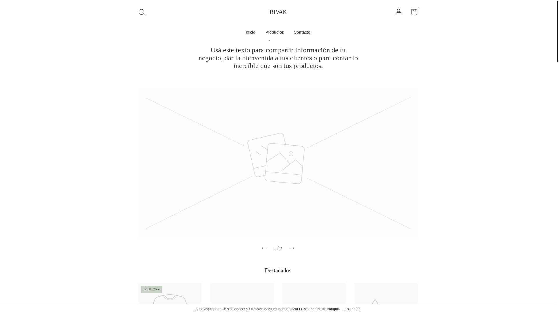 website screenshot of https://bivak.com.ar/
