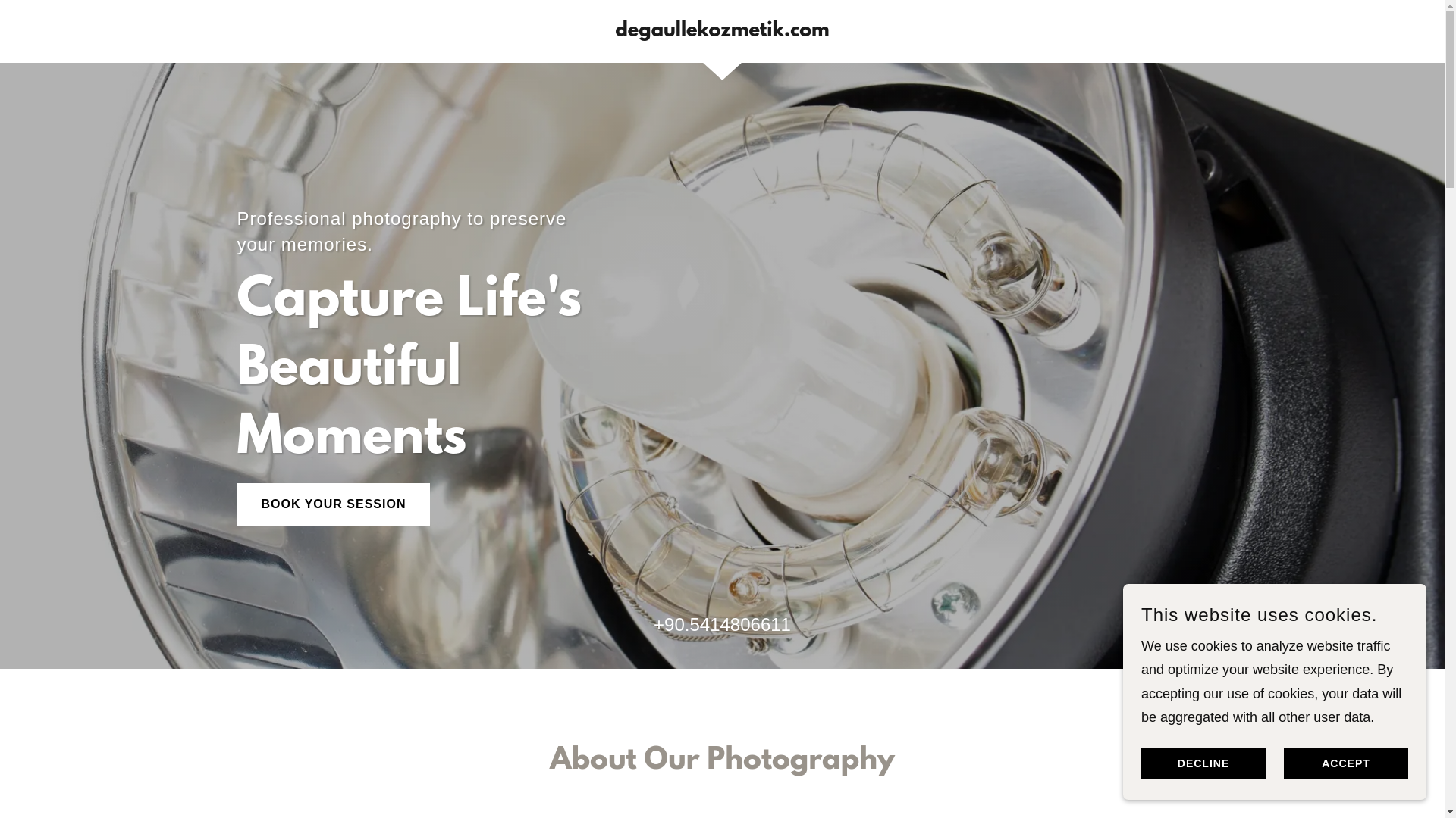 website screenshot of https://degaullekozmetik.com/