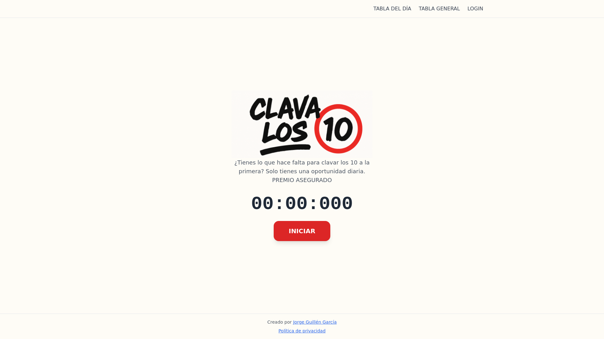 website screenshot of https://clavalos10.es/