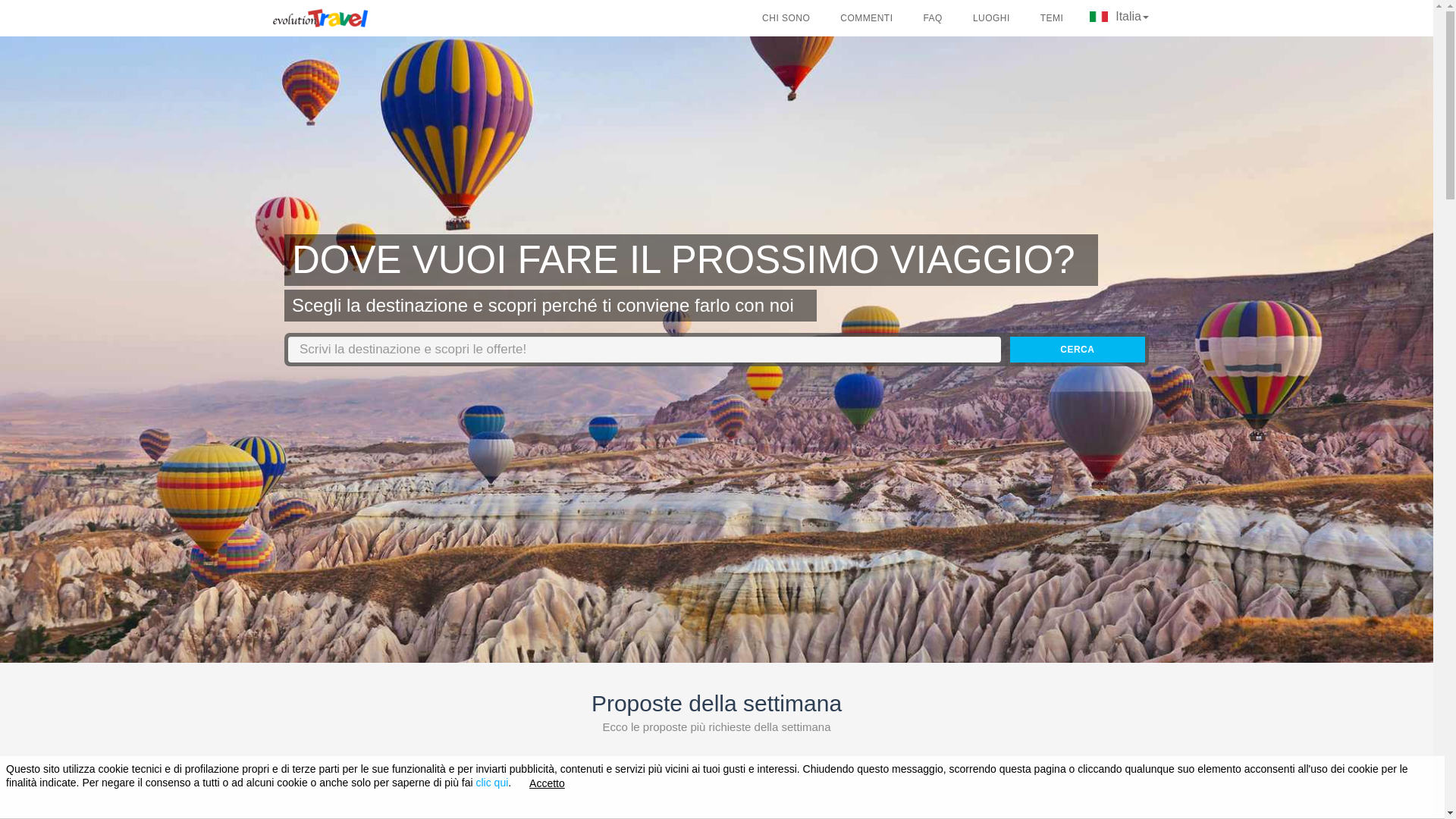 website screenshot of https://viaggiaconmario.com/
