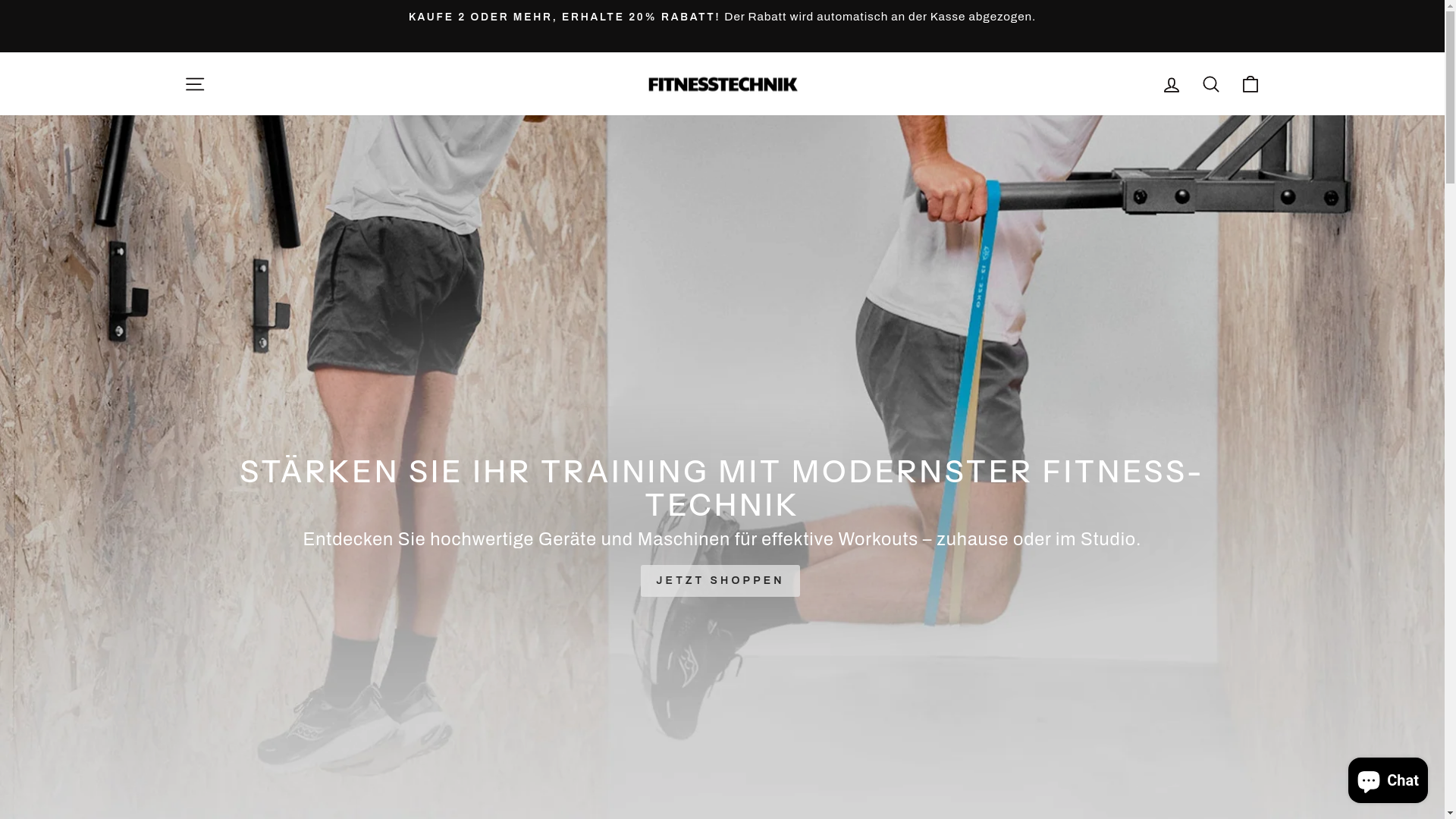 website screenshot of https://fitnesstechnik.shop/